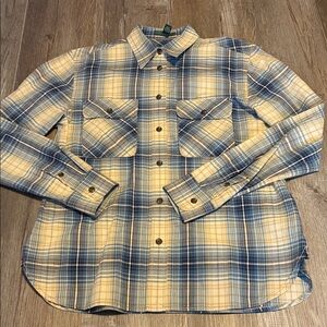 Women’s Lauren Jeans Company Ralph Lauren Plaid Button Down Shirt NWOT